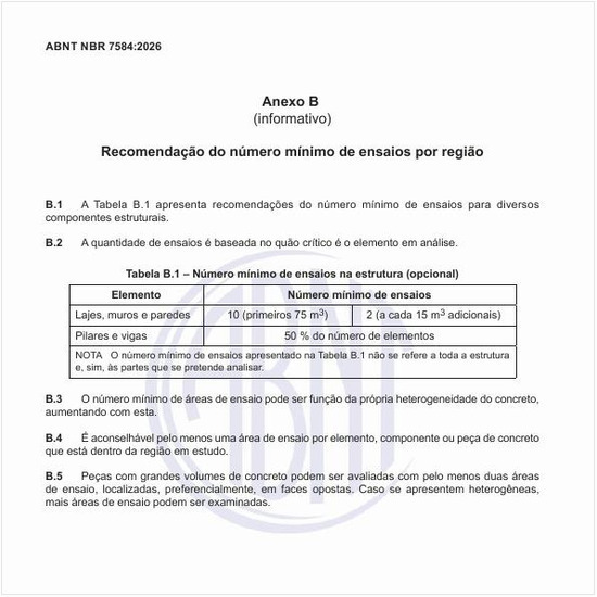 Quais são as recomendação do número mínimo de ensaios por região?