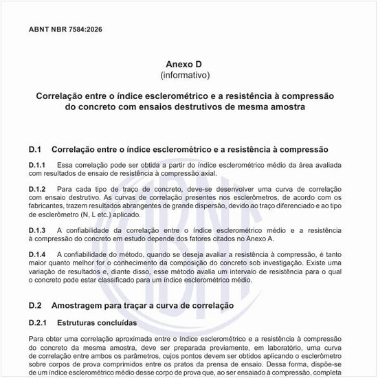 Como obter a correlação entre o índice esclerométrico e a resistência à compressão?