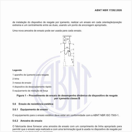 Como proceder no ensaio de resistência estática?