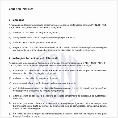 Quais as instruções que devem ser fornecidas pelo fabricante?