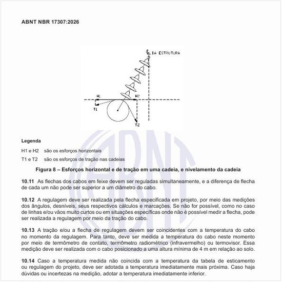 Quais são os esforços horizontal e de tração em uma cadeia, e o nivelamento da cadeia?