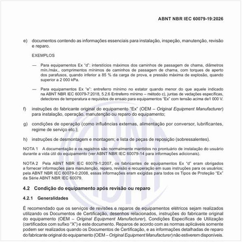 Por que conferir a condição do equipamento após revisão ou reparo?