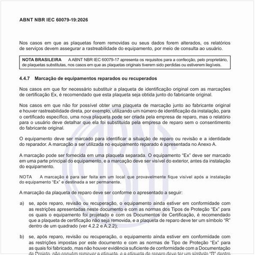 Por que fazer a marcação de equipamentos reparados ou recuperados?