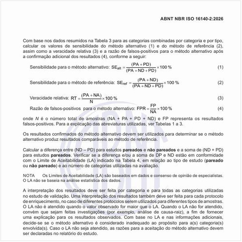 Quais são os parâmetros e valores de limite de aceitabilidade para um planejamento de estudo pareado e não pareado em relação ao número de categorias utilizadas?