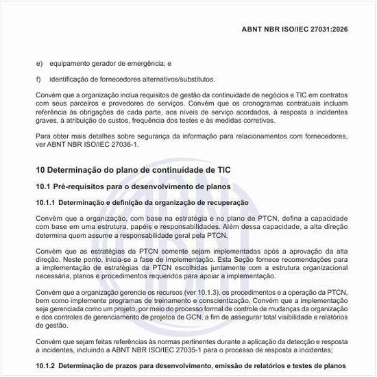 Como fazer a determinação e a definição da organização de recuperação?