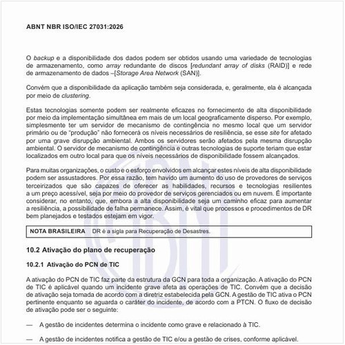 Como realizar a ativação do plano de recuperação?