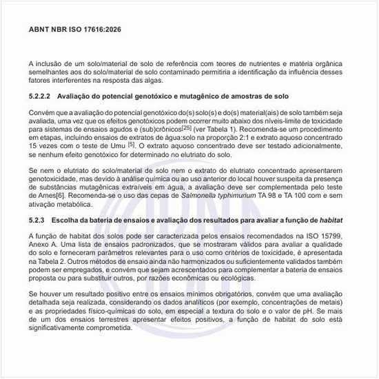 Como fazer a escolha da bateria de ensaios e avaliação dos resultados para avaliar a função de habitat?