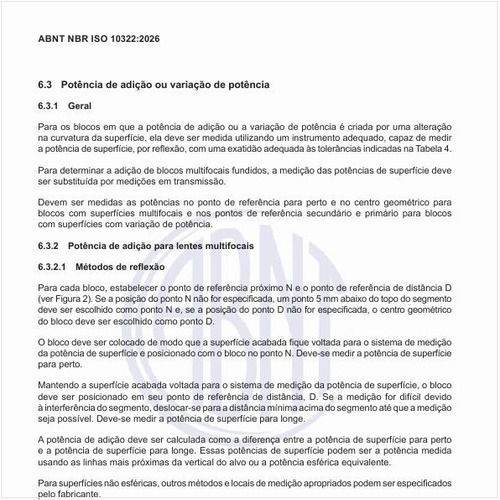 Como deve ser realizada a medição da potência de adição?