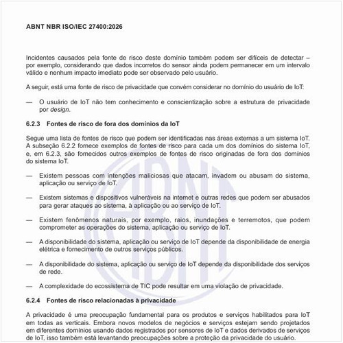 Quais são as fontes de risco relacionadas à privacidade?