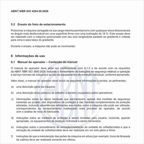 Qual deve ser o conteúdo do manual do operador?