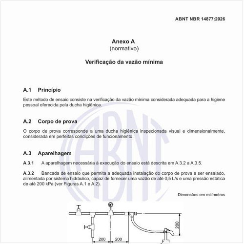 Como realizar a verificação da vazão mínima?