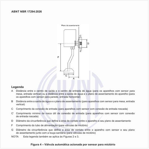Como é uma válvula automática acionada por sensor para mictório?