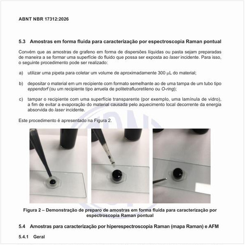 Como realizar a demonstração de preparo de amostras em forma fluida para caracterização por espectroscopia Raman pontual?