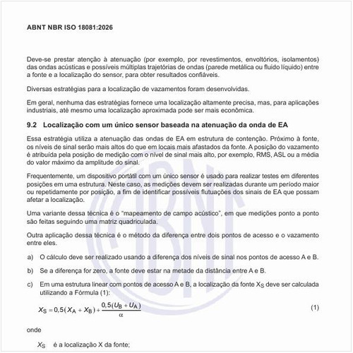 Como realizar a localização com um único sensor baseada na atenuação da onda de EA?