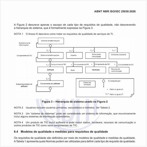 Quais são os modelos de qualidade e as medidas para os requisitos de qualidade?