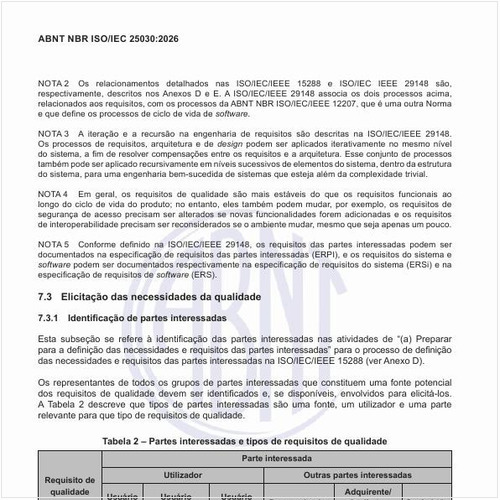 Como descrever que tipos de partes interessadas?
