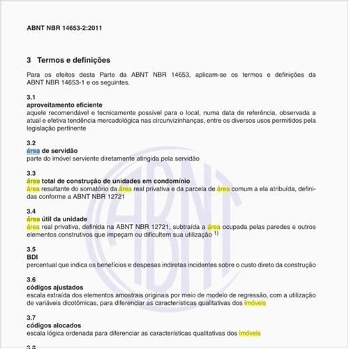 Na avaliação de Imóveis Urbanos, o que significa área de servidão?
