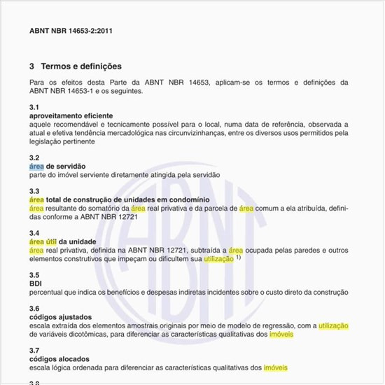Na avaliação de Imóveis Urbanos, o que significa área útil da unidade?