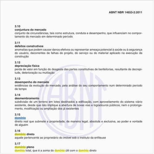 Na avaliação de Imóveis Urbanos, o que significa domínio pleno?
