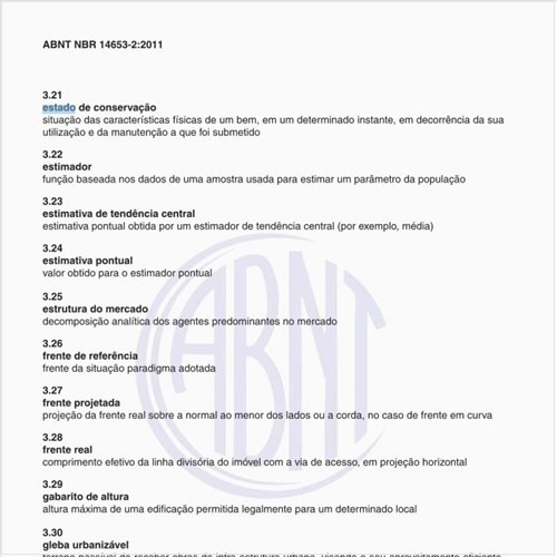 Na avaliação de Imóveis Urbanos, o que significa estado de conservação172?