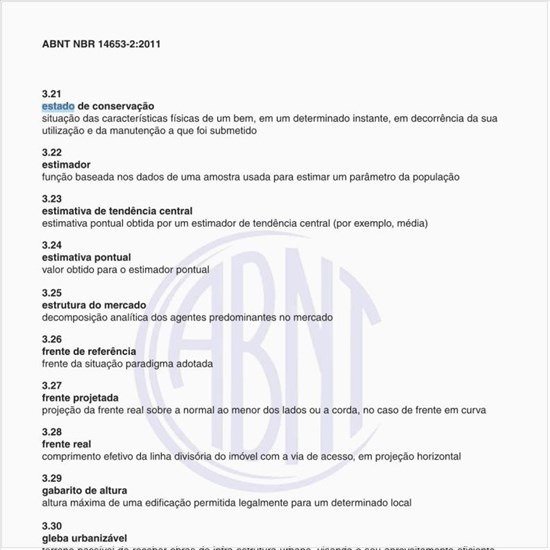 Na avaliação de Imóveis Urbanos, o que significa estado de conservação172?