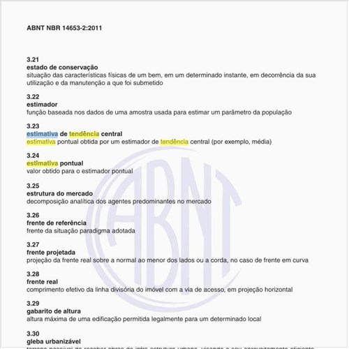 Na avaliação de Imóveis Urbanos, o que significa estimativa de tendência central?