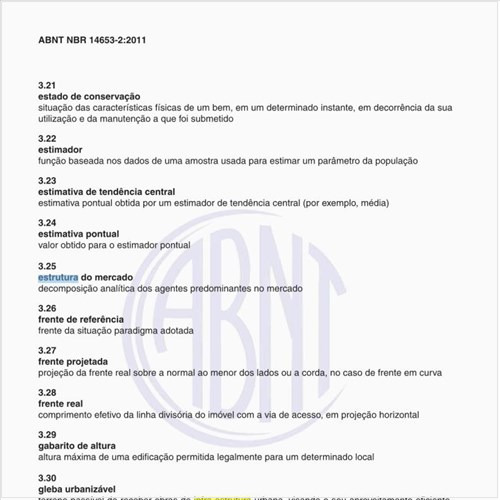 Na avaliação de Imóveis Urbanos, o que significa estrutura de mercado?