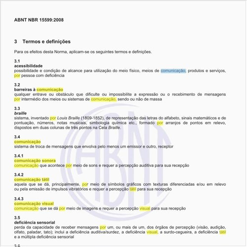 O que se entende por comunicação sonora, tátil e visual, em prestação de serviços?