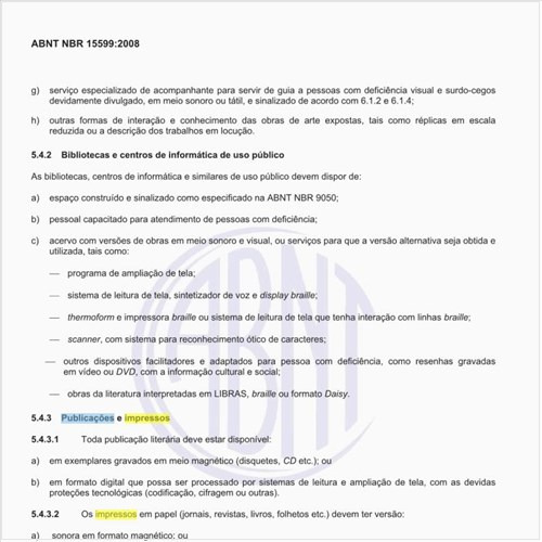 Como disponibilizar publicações e impressos para atender aos portadores de necessidades especiais?