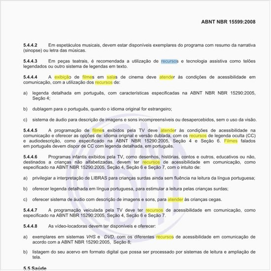 Que recursos utilizar na exibição de filmes em salas de cinemas e TV, para atender aos portadores de necessidades especiais?