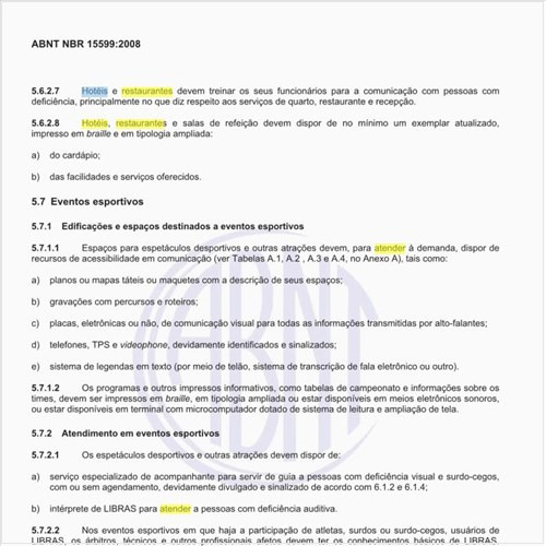 Como apresentar cardápios em hotéis e restaurantes, afim de atender  pacientes  portadores de deficiência?