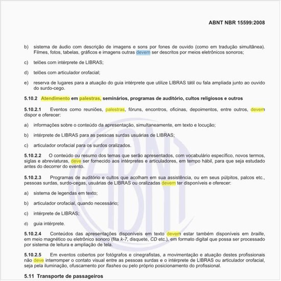 Como deve ser o atendimento em palestras e similares, para garantir a participação dos portadores de deficiência?