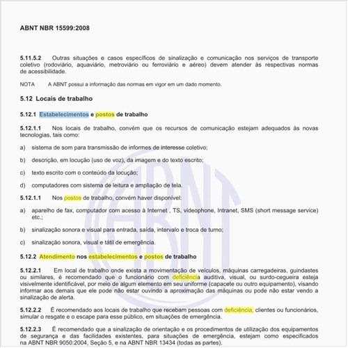 Quais as diretrizes adequadas para o atendimento, pelos e para os portadores de deficiência nos estabelecimentos e  postos de trabalho?