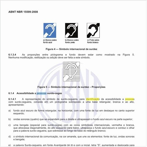 Quais os símbolos utilizados  para a identificação de atendimento a pessoas surdo-cegas?