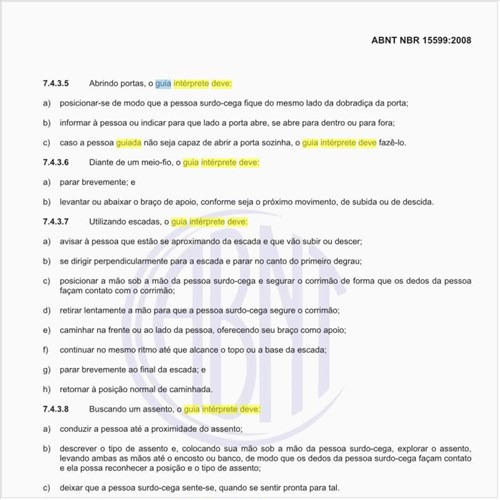 Como o guia intérprete  deve  ajudar um  surdo-cego a utilizar escadas?