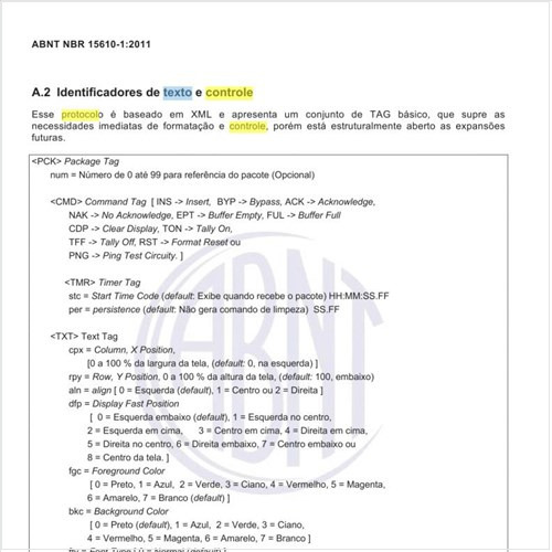 O que prevê o Protocolo universal para identificação de texto e controle para closed caption?