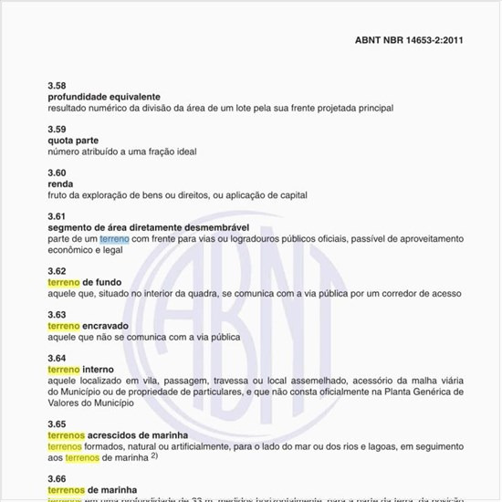 Na avaliação de Imóveis Urbanos, o que significa terreno interno?