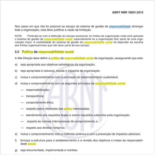 No planejamento das atividades ao estabelecer a política da responsabilidade social, como identificar e garantir a efetiva participação das partes interessadas?
