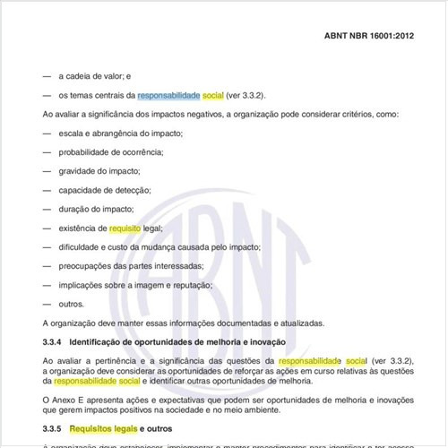 No planejamento da implementação do sistema de gestão de responsabilidade social como tratar os requisitos legais os objetivos as metas e os programas?