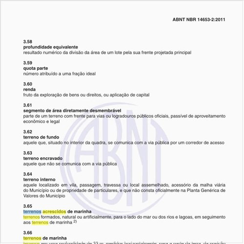 Na avaliação de Imóveis Urbanos, o que significa terrenos acrescidos de marinha?