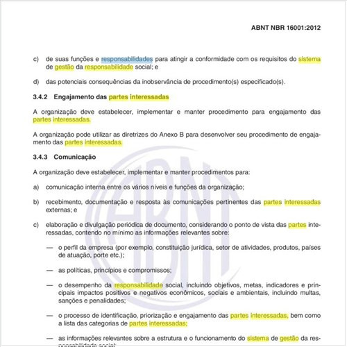 Como garantir o engajamneto das partes interessadas que trabalham na implementação do sistema de gestão de responsabilidade social?