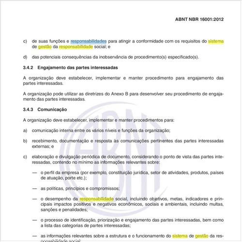 Como tratar o item tratamento de conflitos ou desavenças na implementação do sistema de gestão de responsabilidade social?