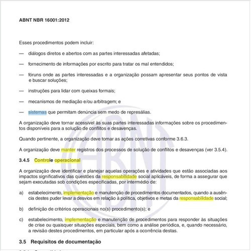 Como manter controle operacional na implementação do sistema de gestão de responsabilidade social?