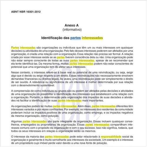 Como identificar as Partes Interessadas, ao implantar o sistema de gestão de responsabilidade social?
