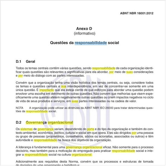 O que se entende por Governança organizacional e qual a sua importância na implantação do sistema de gestão de responsabilidade social?