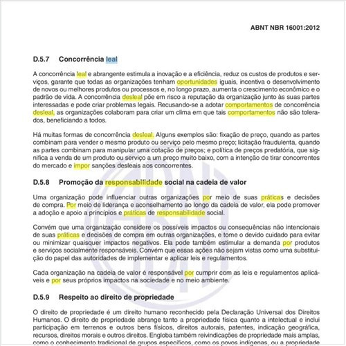 O que se entende por Marketing leal e práticas contratuais justas, na implantação do sistema de gestão de responsabilidade social?