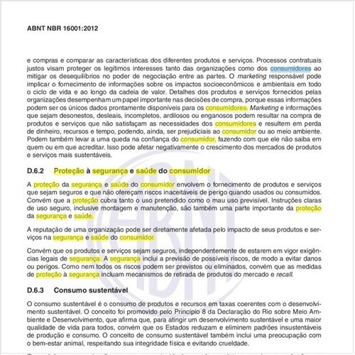 Como tratar a questão da proteção à segurança e saúde do consumidor, na implantação do sistema de gestão de responsabilidade social?