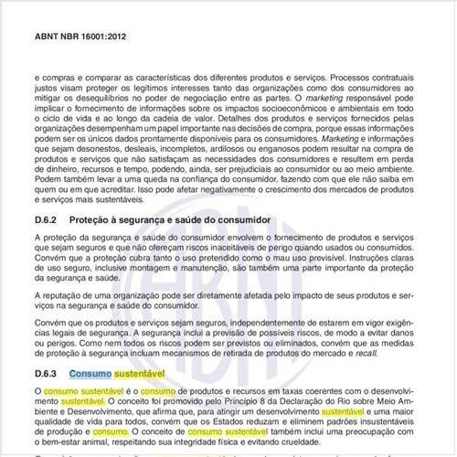 Como tratar a questão do Consumo sustentável, na implantação do sistema de gestão de responsabilidade social?