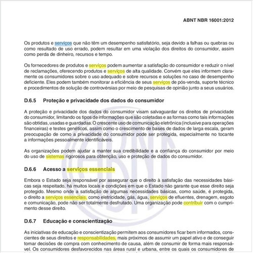 Na implantação do sistema de gestão de responsabilidade social, como contribuir para o cumprimento de serviços essenciais ao consumidor?