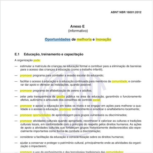 Como um sistema de gestão de responsabilidade social pode promover, na comunidade, oportunidades de melhoria e inovação, relativos à educação?